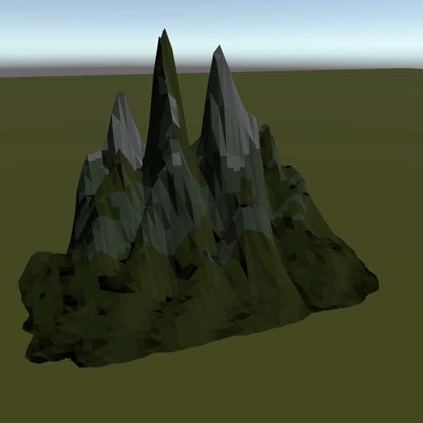 Low Poly Mountain Shader